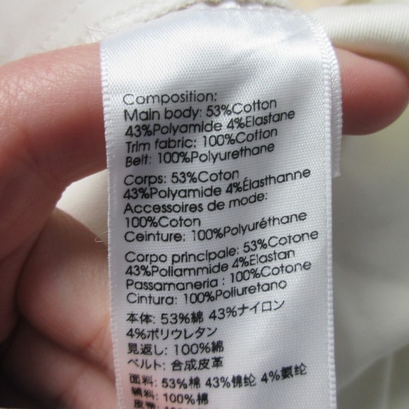 Phillip Lim Pleated Shorts 2 Ivory Cotton Blend Wide Leg High Waist Preppy 302 - Picture 4 of 14